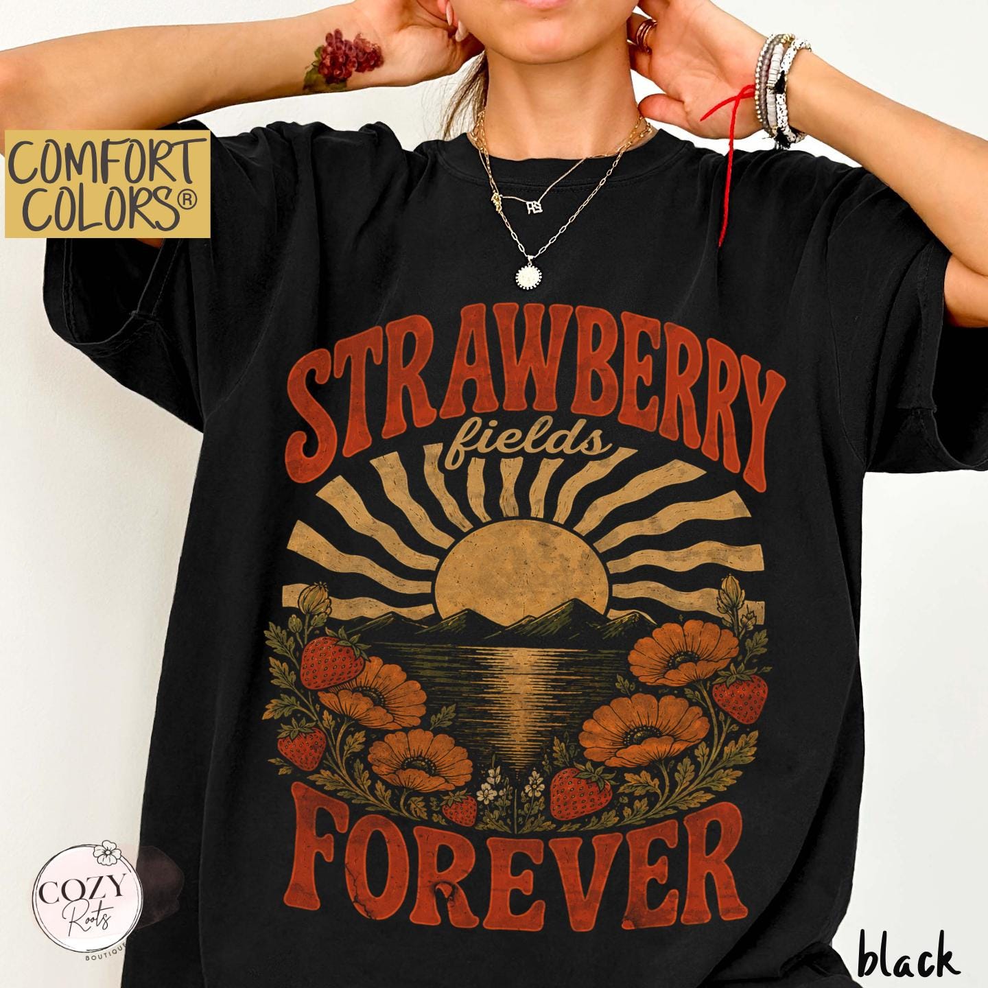 Strawberry Fields Forever T Shirt - Etsy