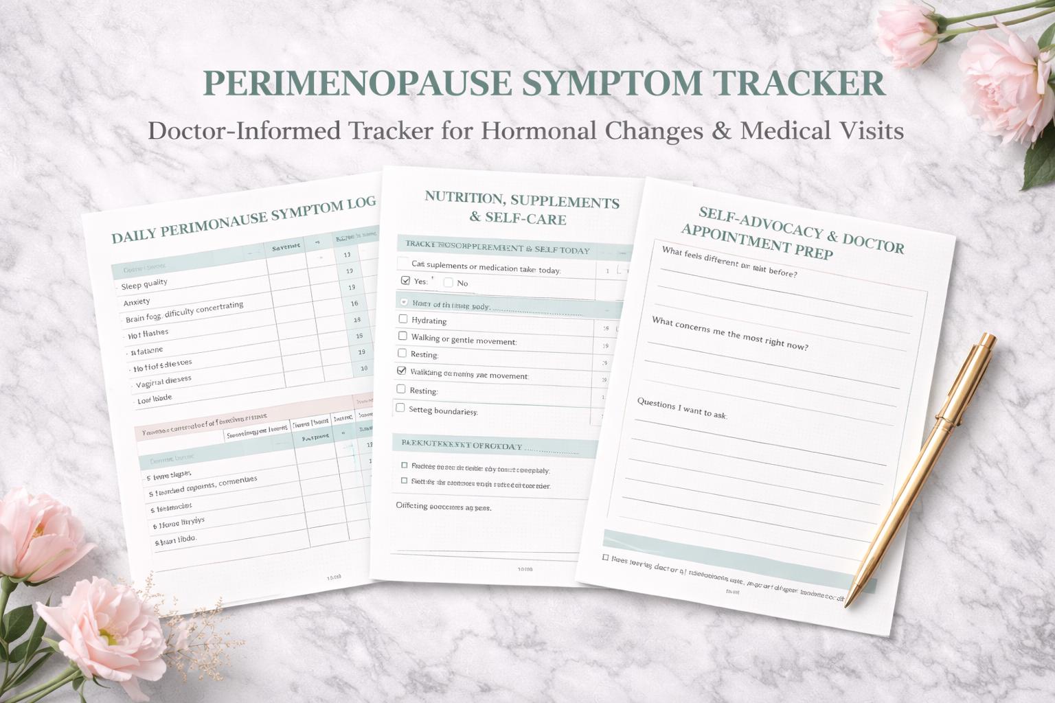 Perimenopause Symptom Tracker | Doctor-created Printable PDF for ...