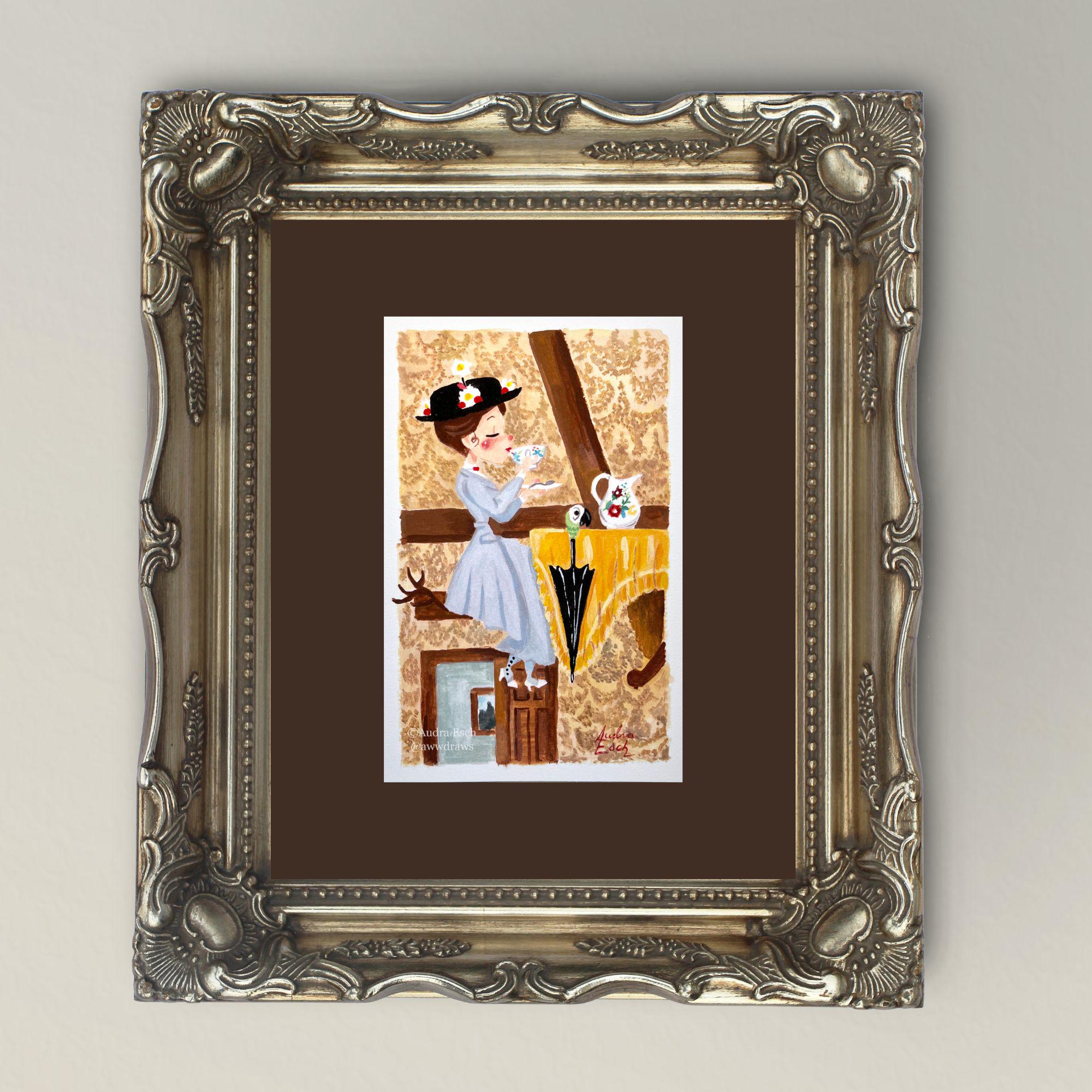 Mary Poppins Sipping Tea on the Ceiling - Love to Laugh Song - 4 X