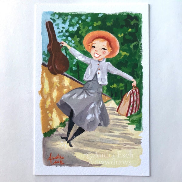 Julie Andrews - Confidence! - Sound of Music - 4 x 6 inches - Fine Art Print