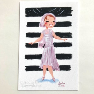 Debbie Reynolds - Singin&#39; in the Rain - Beautiful Girl Montage Series - 4 x 6 inch Vintage Musical Movie Fine Art Print