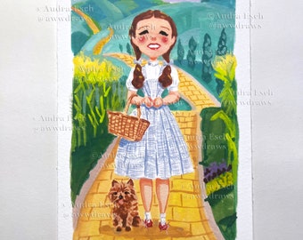 Dorothy and Toto - 4 x 6 inches - Fine Art Print