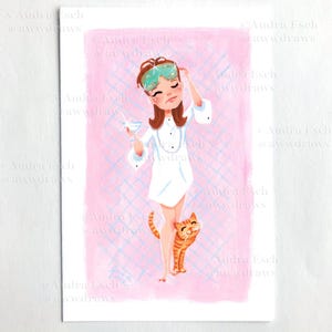Audrey Hepburn - Tuxedo Shirt - Breakfast at Tiffany’s - 4 x 6 inches - Fine Art Print