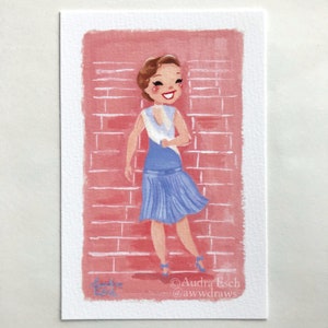 Debbie Reynolds - Singin&#39; in the Rain - Good Mornin&#39; - 4 x 6 inches - Fine Art Print