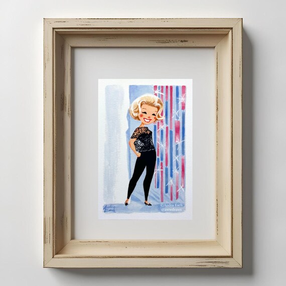 Doris Day - Midnight Lace - 4 X 6 Inch Fine Art Print - Etsy