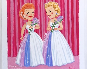 I Love Lucy - Friendship - 6 x 6 inches - Fine Art Print