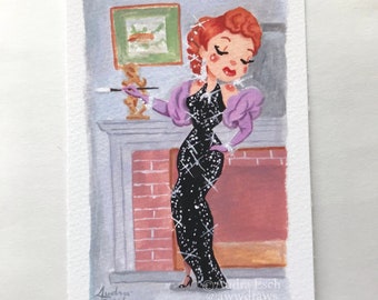 I Love Lucy - Charm School - 4 X 6 Inch Fine Art Print - Etsy