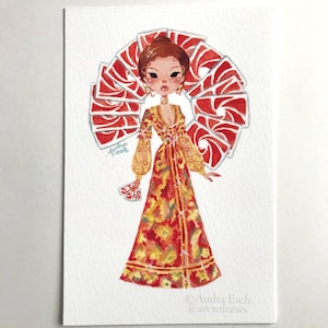 Solitaire - James Bond Girl - 4 x 6 inches - Fine Art Print