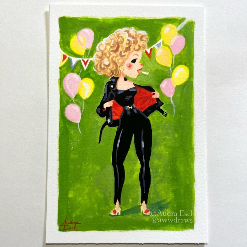 Olivia Newton John - Grease - You're the One that I Want - 4 x 6 inches - Fine Art Print