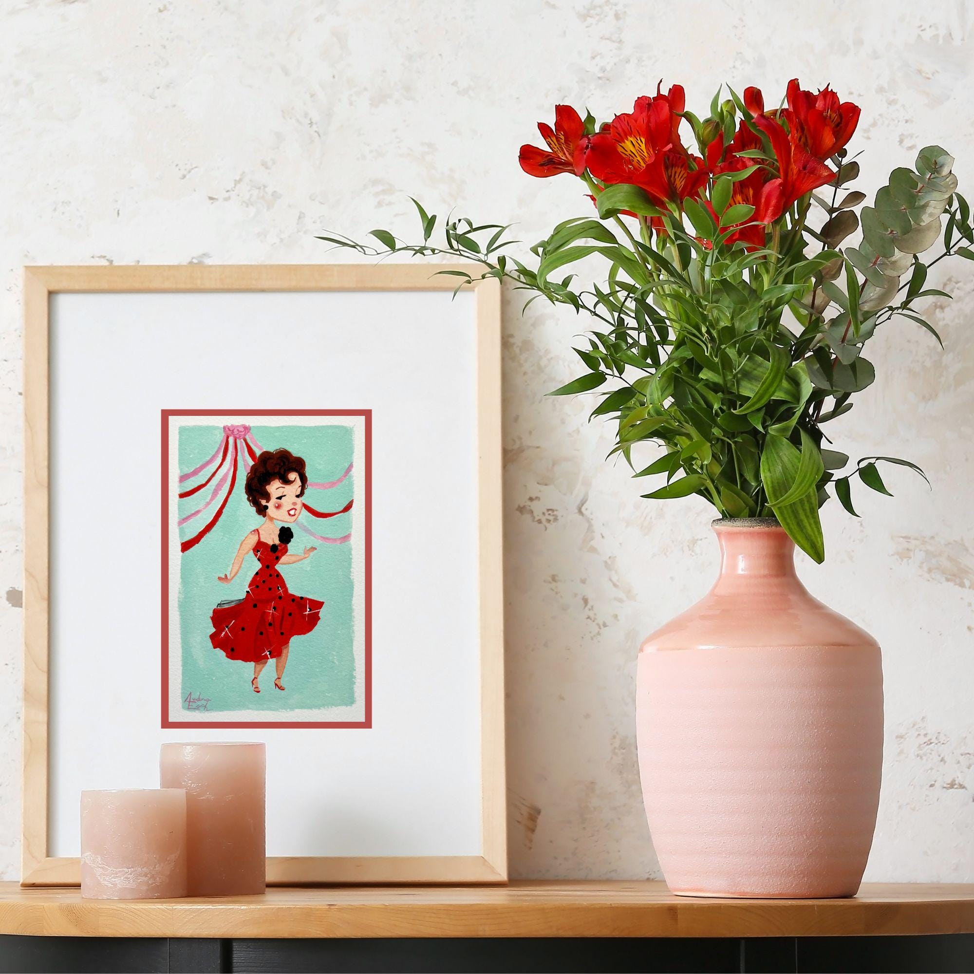 Rizzo 'grease' Fine Art Print Stockard Channing, Red Prom Dress (4x6 Inch) - Etsy Rizzo 'grease' Fine Art Print Stockard Channing, Red Prom Dress (4x6 Inch) - Etsy