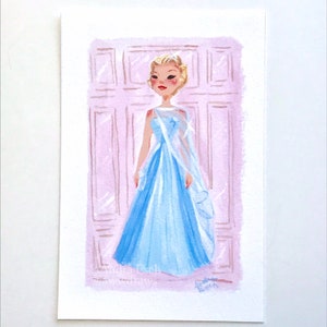 Grace Kelly wearing her Blue Dress from To Catch a Thief - 4 x 6 inch Fine Art Print
