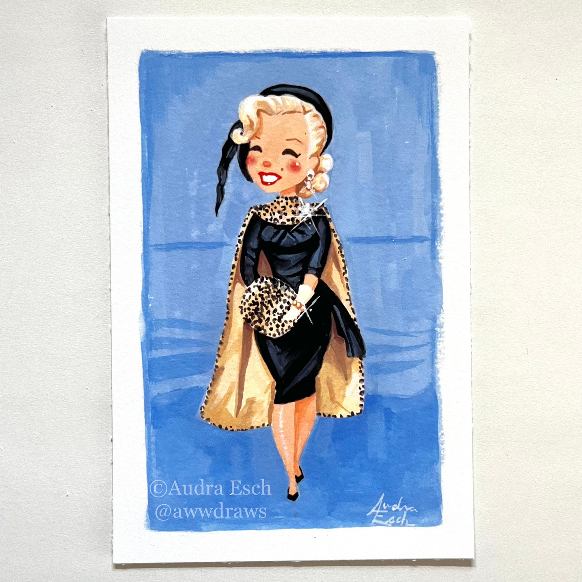 marilyn monroe dress blue Marilyn Monroe Blue Dress There's No Business Like Show Business –  LausenCrafts main image 0