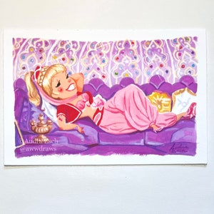 Barbara Eden - I Dream of Jeannie - Dentro la bottiglia - Stampa artistica 4 x 6 pollici