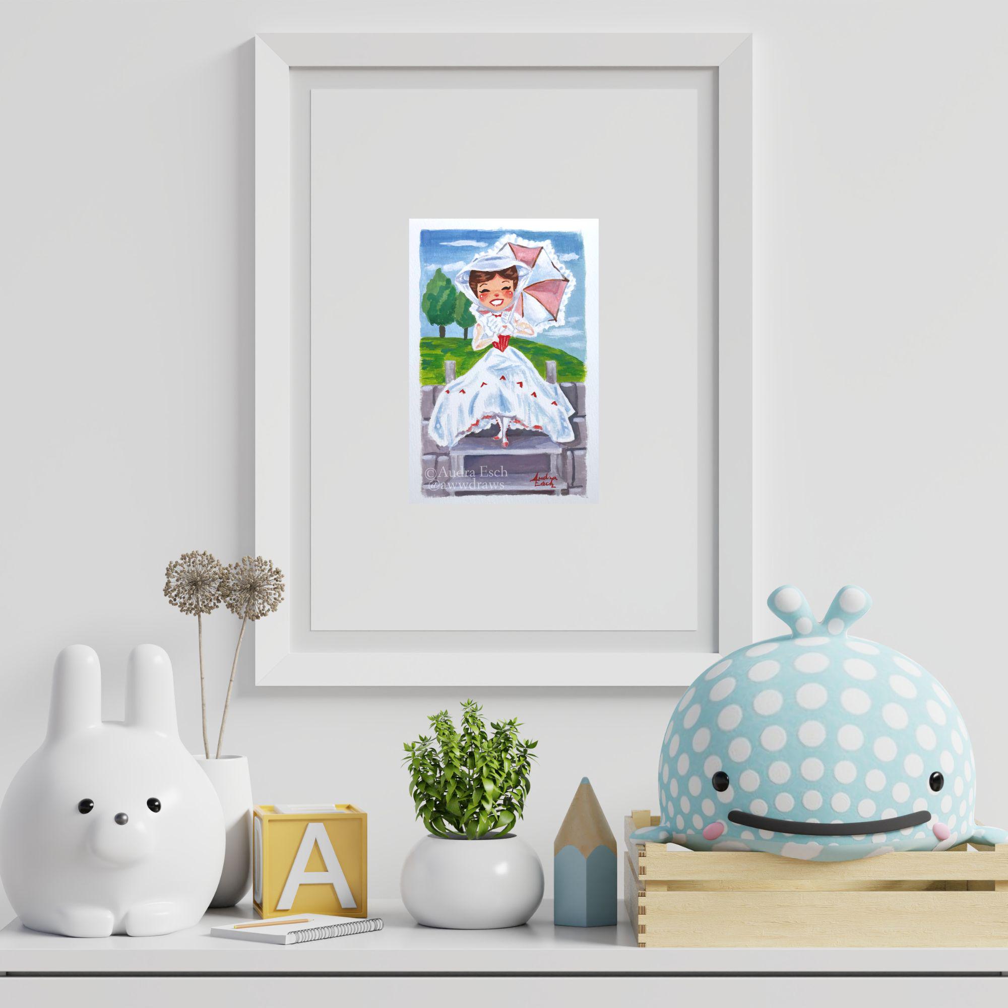 Mary Poppins Singing Jolly Holiday - 4 X 6 Inch Fine Art Print - Etsy