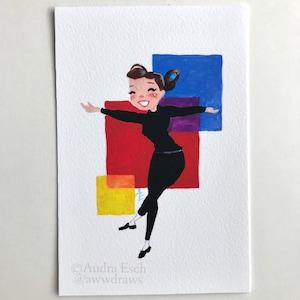 Audrey - Bohemian Dance #2 - Funny Face - 4 x 6 inches - Fine Art Print