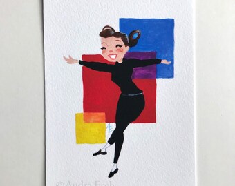 Audrey Hepburn Fine Art Print – Funny Face Bohemian Dance With