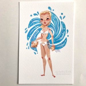 Honey Ryder - James Bond Girl - 4 x 6 inches - Fine Art Print