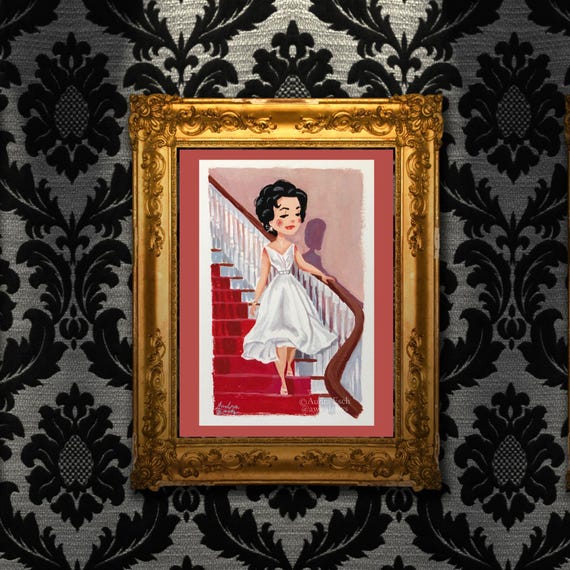 Elizabeth Taylor Fine Art Print – Cat on a Hot Tin Roof (4x6 Inch