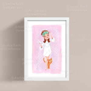 Audrey Hepburn in a Tuxedo Shirt - Breakfast at Tiffany’s - 4 x 6 inches - Fine Art Print - frame idea
