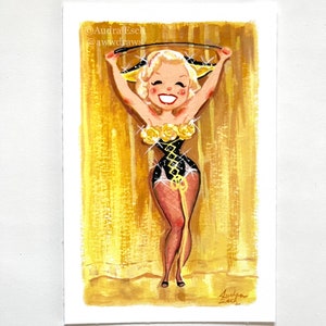Marilyn Monroe in her Show Girl Costume from Gentlemen Prefer Blondes - 4 x 6 inch Fine Art Print