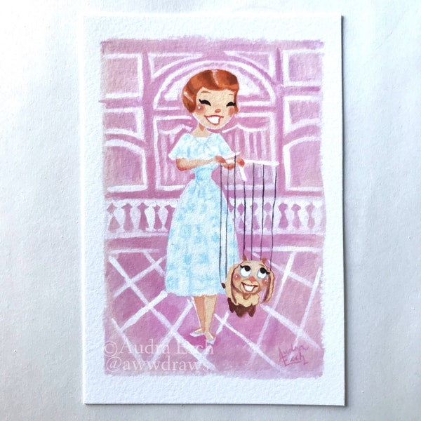 Julie Andrews Sound of Music Lonely Goatherd Fine Art Print (4x6 inch)