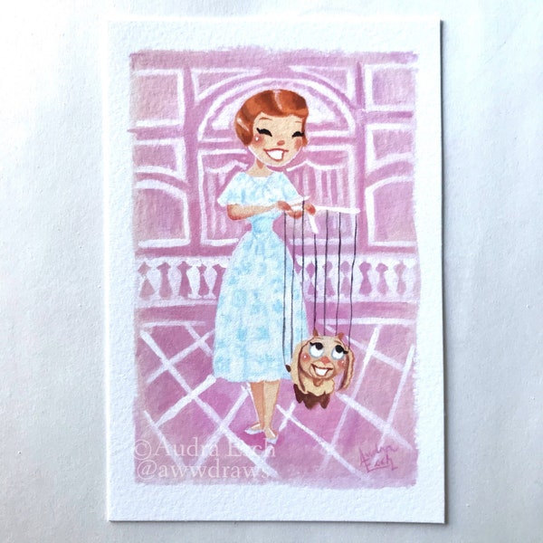 Julie Andrews - Lonely Goatherd - Sound of Music - 4 x 6 inches - Fine Art Print