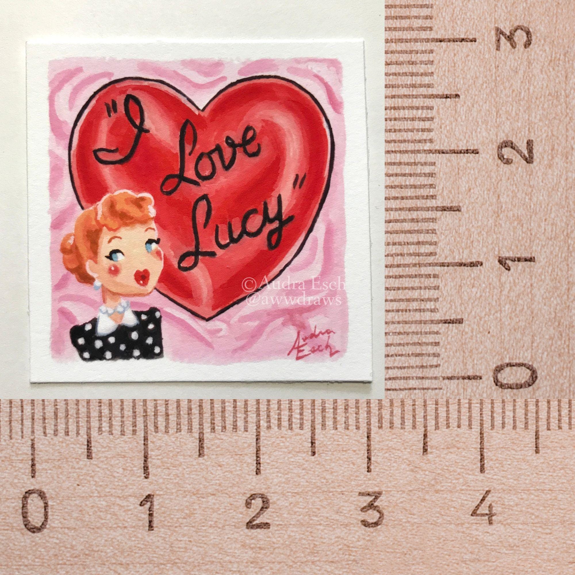 I Love Lucy - Comedy TV Show Logo - 3 X 3 Inch Fine Art Print - Etsy