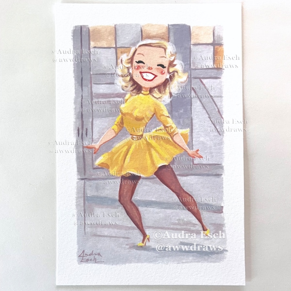 Vera-Ellen 'White Christmas' Fine Art Print – Abraham Dance (4x6 inch)