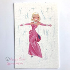 Marilyn Monroe Singing Diamonds Are a Girl&#39;s Best Friend with White Background from Gentlemen Prefer Blondes - 4 x 6 inch Fine Art Print