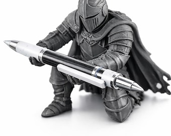 Fantasy Knight STL  File — Kneeling Warrior Miniature 3D Print Resin RPG DnD