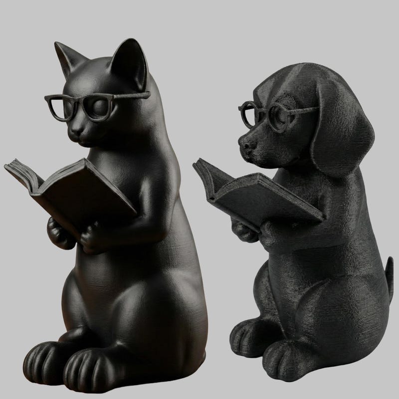 Reading Statue Stl - Etsy