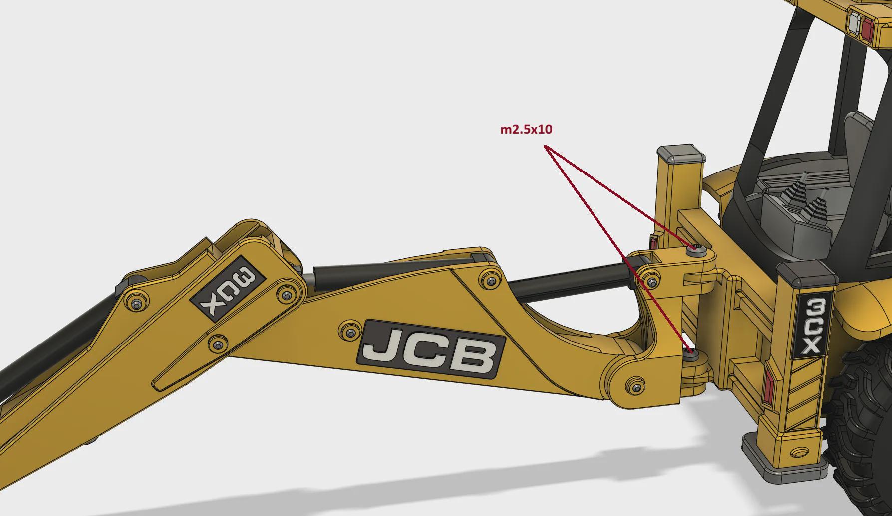JCB 3CX Backhoe Loader STL File | 3D Printable Construction Vehicle ...