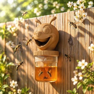 File STL per trappola per api / Decorazione da giardino acchiappa-api (stampa 3D)