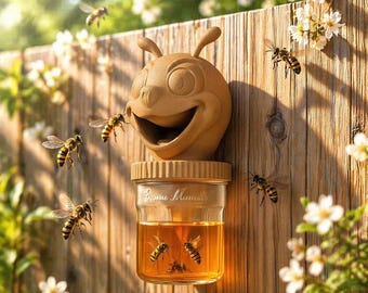 Bee Trap STL File | Honey Bee Catcher Garden Decor (3D Print)