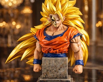 Ascended Warrior Bust STL — Original Anime Figure 3D Print Resin Collector