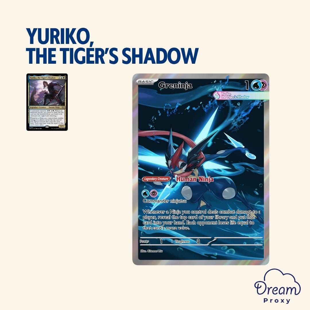 Custom Yuriko the Tiger's Shadow MTG Proxy [poke Inspired] - Etsy