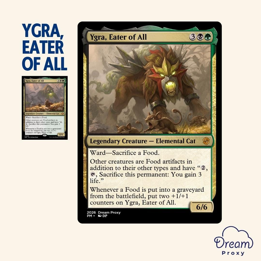 Custom Ygra, Eater of All MTG Proxy [poke Crossover] - Etsy