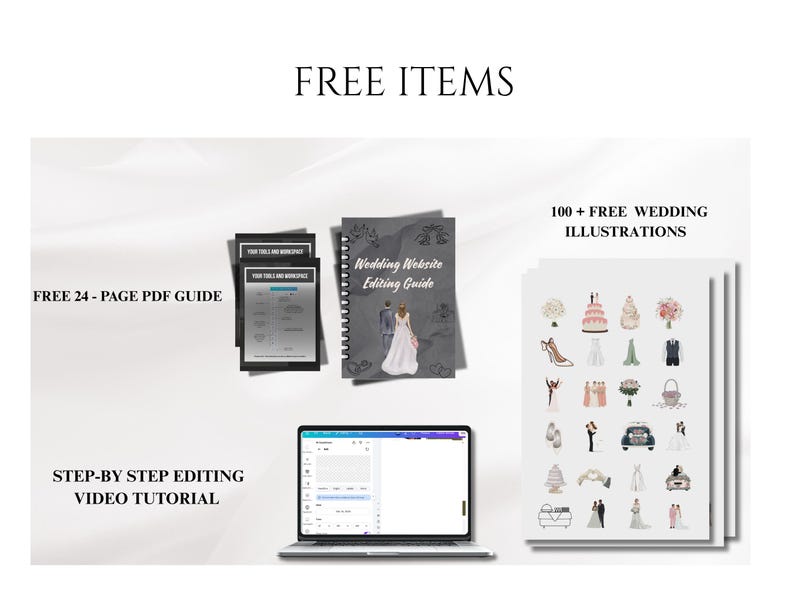 Dusty Pink Wedding Website Template | Interactive Scroll Invitation ...