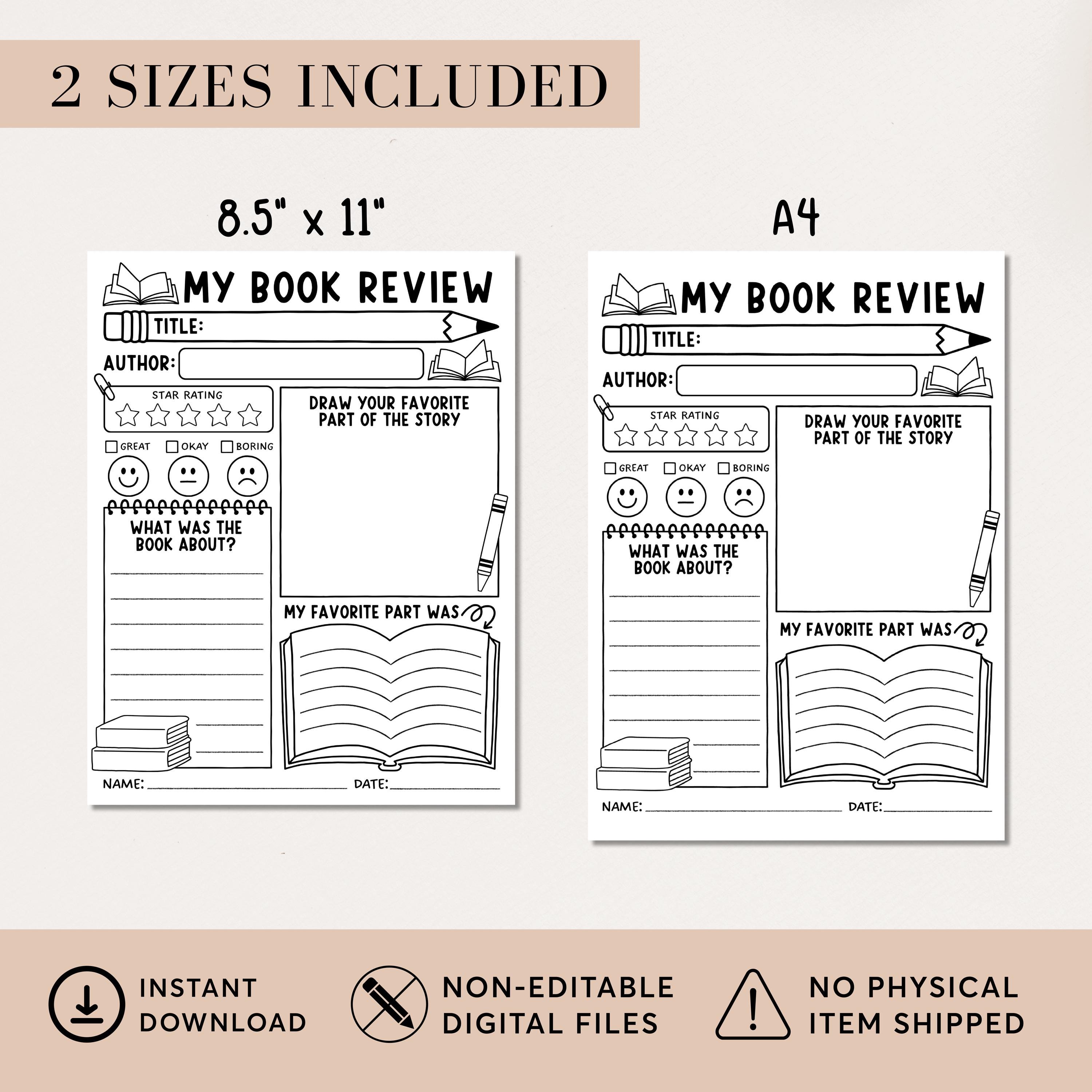 kids-book-review-template-book-report-reading-response-homeschool