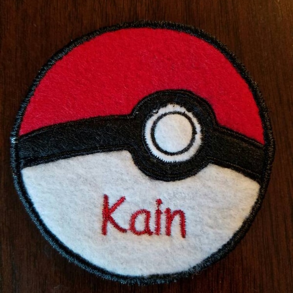 Poke-Ball Applique Machine Embroidery Design - 3"