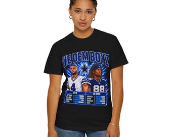 We Dem Boyz Cowboys Player Illustration Tshirt Football Graphic Tee Dallas cowboy fan tshirt retro style
