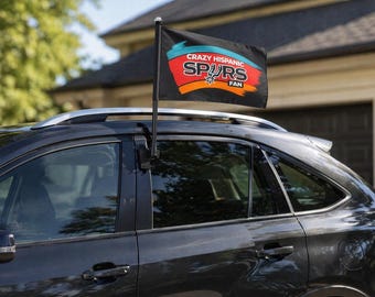 Bandera de fanático loco de los Spurs, baloncesto de San Antonio, Texas, regalo para fanáticos de la NBA, pancarta deportiva divertida para fanáticos, póster para el día del partido, regalo