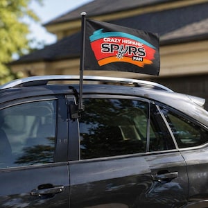 Crazy Hispanic Spurs Fan Flag Basketball Team Pride Flag Banner Flag only