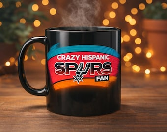 Crazy Spurs Fan Mug San Antonio Basketball Coffee Cup Texas NBA Fan Gift Funny Sports Game Day Drinkware Gift