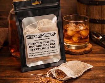 30-Minute Bourbon Rapid Aging Bags – Concentrated Barrel American White Oak Whiskey Infusion Steeping Kit Organic