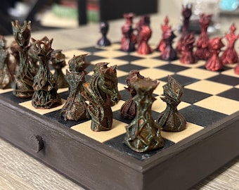 Chess Board Game with Case