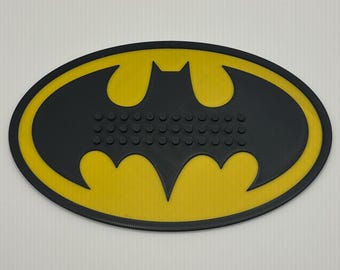 Custom Batman Logo Minifigure Baseplate x1 (For 8 or more figures)