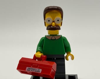 Custom The Simpsons - Ned Flanders Mini-figure Toy Collectibles