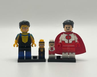 Custom Invincible & Omni Man Mini-figures With Accessories