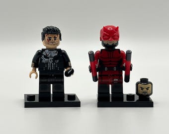 Marvel Daredevil & The Punisher Mini-figures Collectible Action Figures (4-5cm)